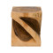 Stool Rektan pakoworld suar wood in natural color 35x35x40cm