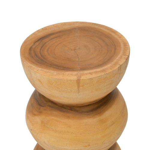 Stool Pilar pakoworld suar wood in natural color D30x45cm