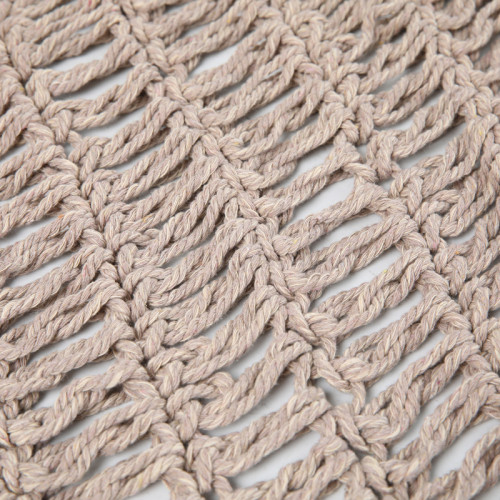 Shelto pakoworld macrame poly-cotton shade net in beige shade 300x400x27cm