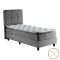 Single bed Punto pakoworld anthracite velvet 90x200cm