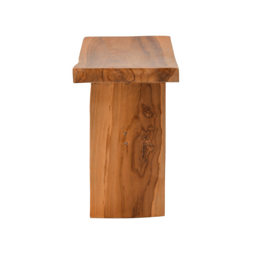 Stool Borbe pakoworld teak wood in natural color 45x28x45cm