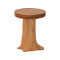 Stool Feranto pakoworld teak wood in natural color D35x45cm