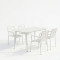 Dining set Heven Vista pakoworld set of 5 pices black aluminum 150x80x72cm