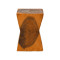 Stool Clepsydra pakoworld suar wood in natural color 31x31x45cm