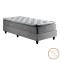 Single bed base Pakda pakoworld anthracite velvet 90x200cm