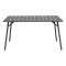 Table Moraja pakoworld black metal 140x80x70cm