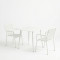 Dining set Heven Vista pakoworld set of 3 pices black aluminum 80x80x72cm