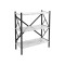 Althea pakoworld freestanding shelf marble white with black metal 60x30x90cm