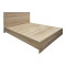 Bed with mattress Athos-Resty pakoworld sonoma 160x200cm