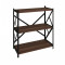 Althea pakoworld freestanding shelf walnut with black metal 60x30x90cm