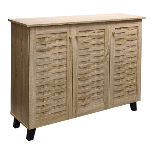 Shoe cabinet Mantam pakoworld 16 pairs sonoma 115.5x34x87cm