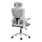 Director s office chair Mainz pakoworld white - mesh grey 50x60x112-122cm
