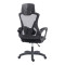 Manager s office chair with footrest Meton pakoworld mesh black color 48x60x118-128cm