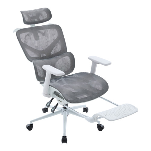 Vigo pakoworld white executive office chair, mesh grey 52x70x118-124cm