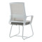 Palma pakoworld white visitor chair mesh grey 46x52x94cm