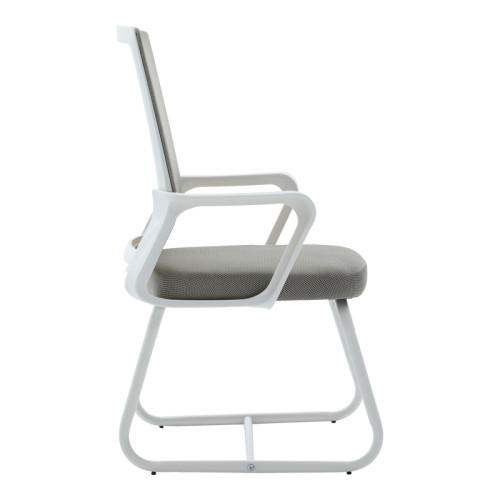 Palma pakoworld white visitor chair mesh grey 46x52x94cm