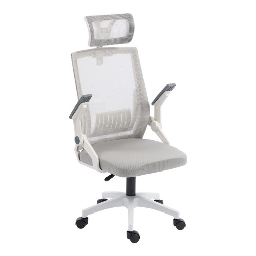 Plymot pakoworld office chair white-mesh grey 48x58x112-122cm