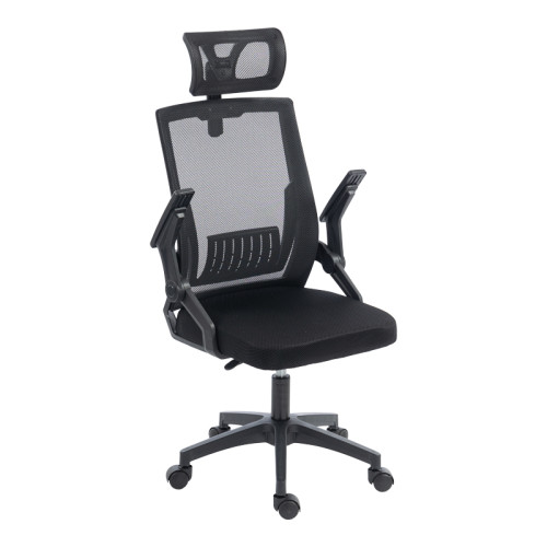 Plymot pakoworld mesh office chair, black color, 48x58x112-122cm