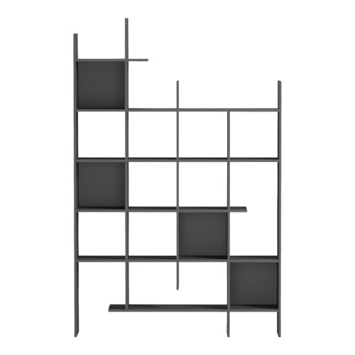 Manco  pakoworld bookcase anthracite 122x25.5x188cm