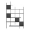 Manco  pakoworld bookcase anthracite 122x25.5x188cm