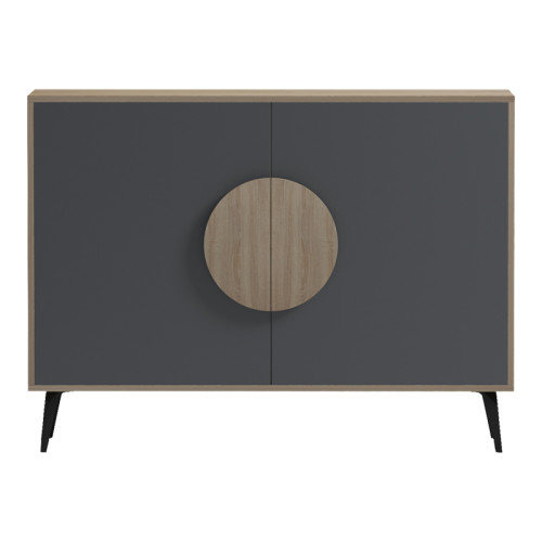 Buffet Gora pakoworld sonoma - anthracite 110x35.5x82cm