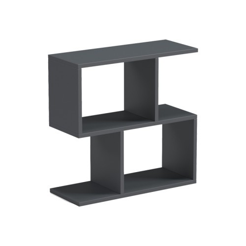 Wesmol pakoworld side table-bookcase anthracite 50x20x50cm