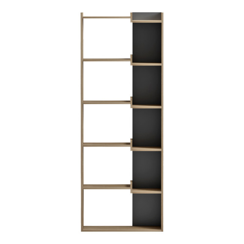 Corpus pakoworld sonoma bookcase - anthracite 61x22x162cm