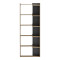 Corpus pakoworld sonoma bookcase - anthracite 61x22x162cm