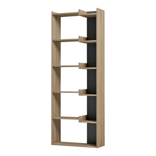 Corpus pakoworld sonoma bookcase - anthracite 61x22x162cm