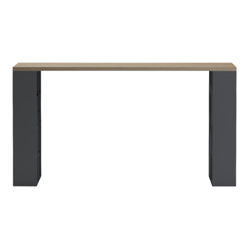 Desk with shelf Labirent pakoworld anthracite-sonoma 140x60x75cm
