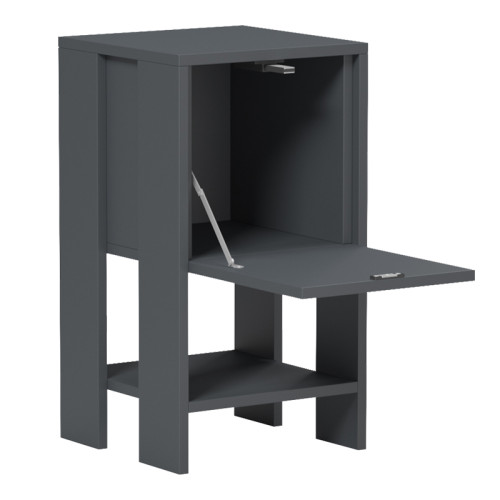 Bedside table Reppo pakoworld anthracite  30x30x55cm