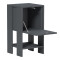 Bedside table Reppo pakoworld anthracite  30x30x55cm