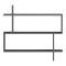 Parallel wall-shelf pakoworld anthracite 70x22x65.5cm