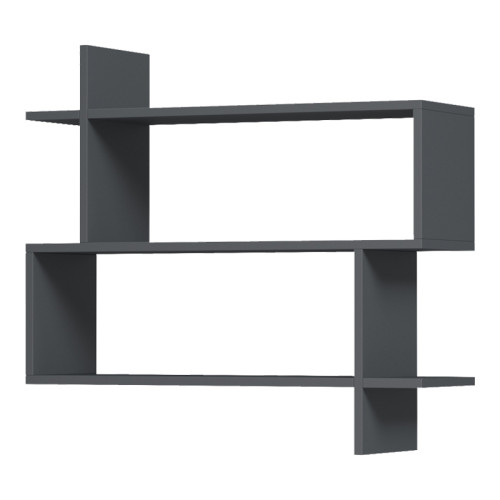 Parallel wall-shelf pakoworld anthracite 70x22x65.5cm