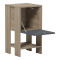 Bedside table Reppo pakoworld sonoma-anthracite 30x30x55cm