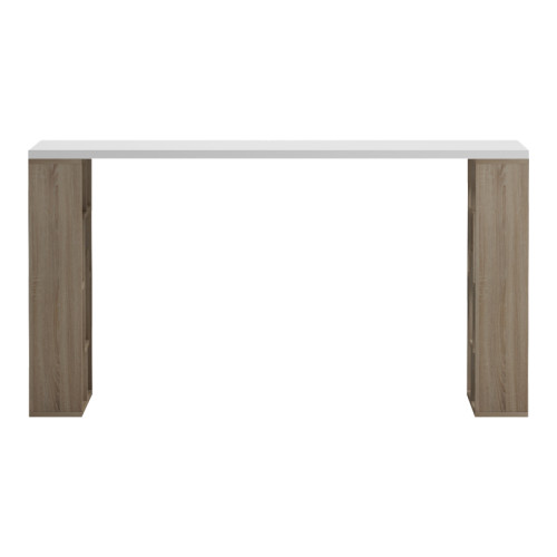 Desk with shelf Labirent  pakoworld sonoma-white 140x60x75cm