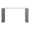 Desk with shelf Labirent  pakoworld sonoma-white 140x60x75cm