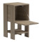 Bedside table Reppo pakoworld sonoma  30x30x55cm