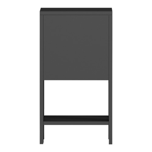 Bedside table Reppo pakoworld black  30x30x55cm