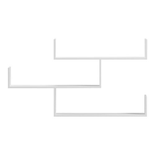 Wall shelf unit Tibet pakoworld white 120x22x67cm