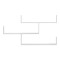 Wall shelf unit Tibet pakoworld white 120x22x67cm