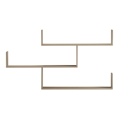 Wall shelf unit Tibet pakoworld sonoma 120x22x67cm