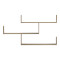 Wall shelf unit Tibet pakoworld sonoma 120x22x67cm