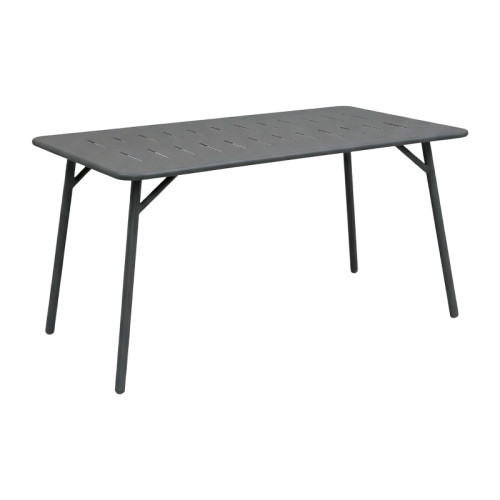 Moraja Deraby Ι pakoworld set of 5 pieces black metal 140x80x72cm