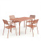 Moraja Federal pakoworld set of 5 pieces terracotta metal 140x80x72cm