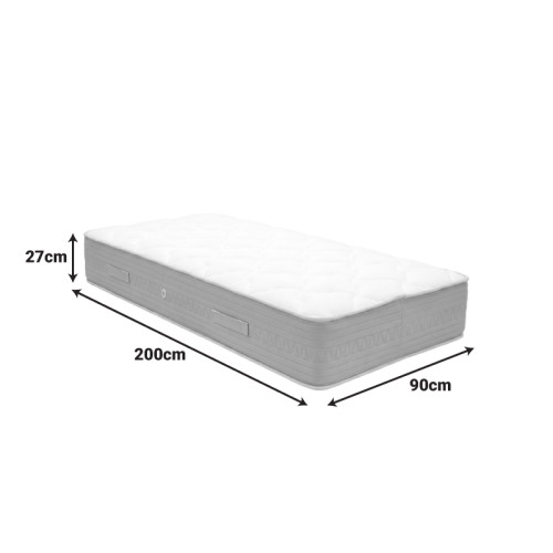 Mattress Sleepy pakoworld bonnel spring double sided 27cm 90x200cm