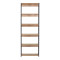 Kaliano pakoworld oak-black metal bookcase 59.5x35x176.5cm