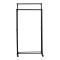 Floor hanger Ganco pakoworld black metal 74.5x39x157cm