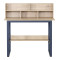 Work desk Biuro pakoworld oak- black metal 120x60x103cm