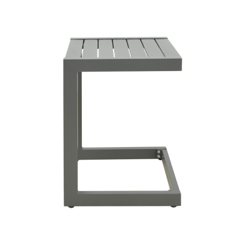 Aether pakoworld aluminum table in anthracite color 37.5x36.5x53cm